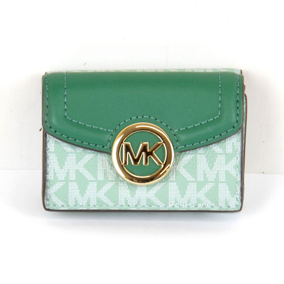 【新品未使用】マイケルコース 三つ折り財布 レディース グリーン　緑