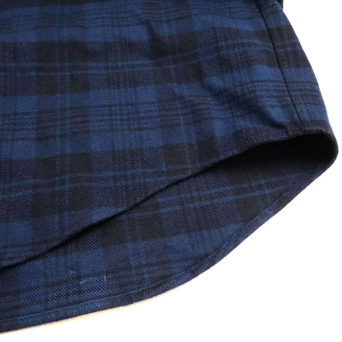 BALENCIAGA バレンシアガ 22AW Check Flannel Hooded Shirt ロゴ刺繍