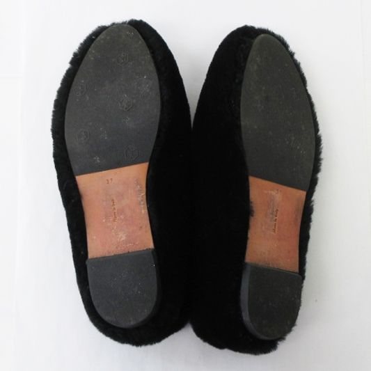 セリーヌ  コージー スリッパ フラットシューズ ブラック 36 美品 CELINE - セリーヌ コージー スリッパ フラットシューズ ブラック 36