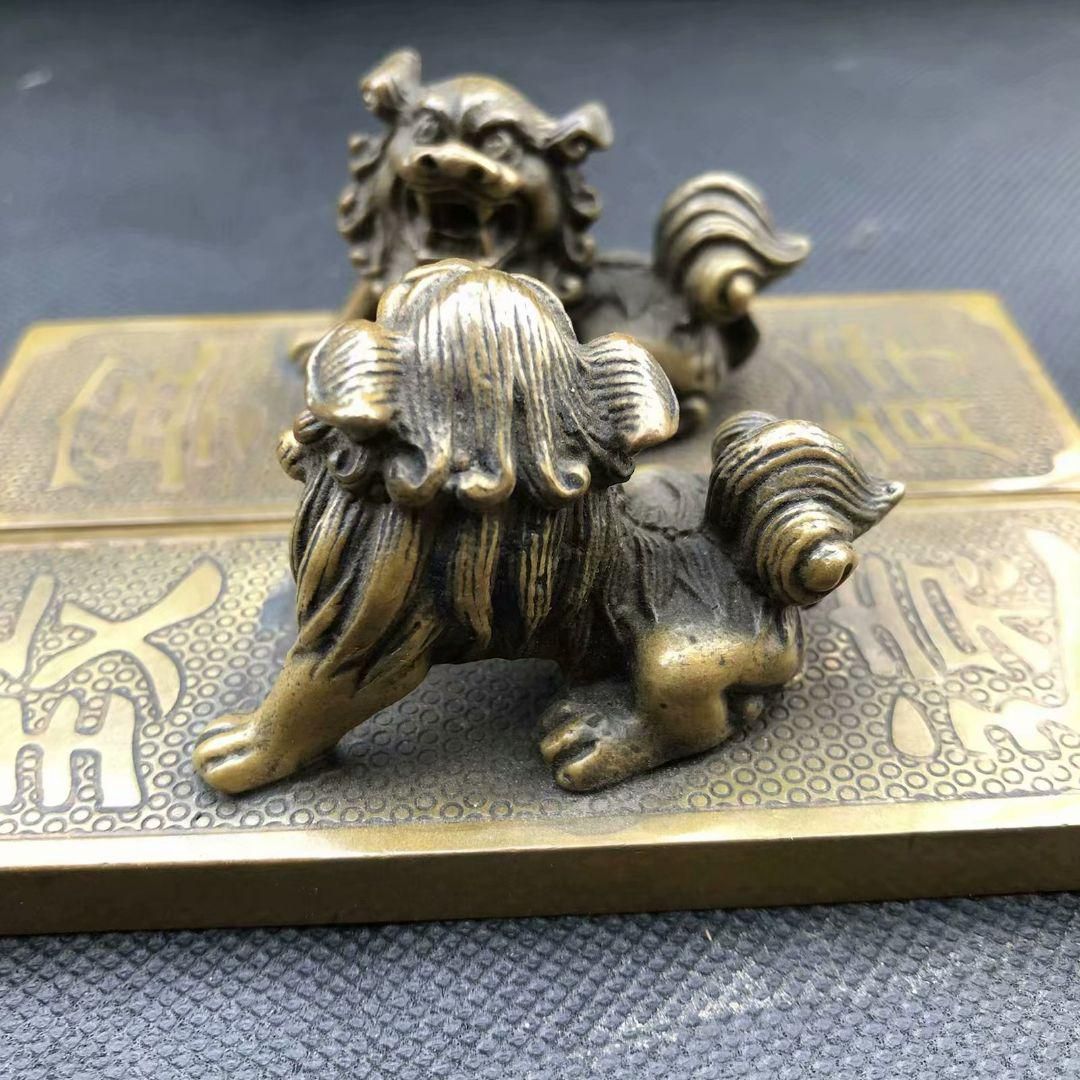 鎮尺 鎮紙 銅器 獅子 寧静致遠 圧尺 書道 工芸品 美術品 置物 鎮尺 鎮紙 銅器 獅子 寧静致遠 圧尺 書道 工芸品 美術品 置物