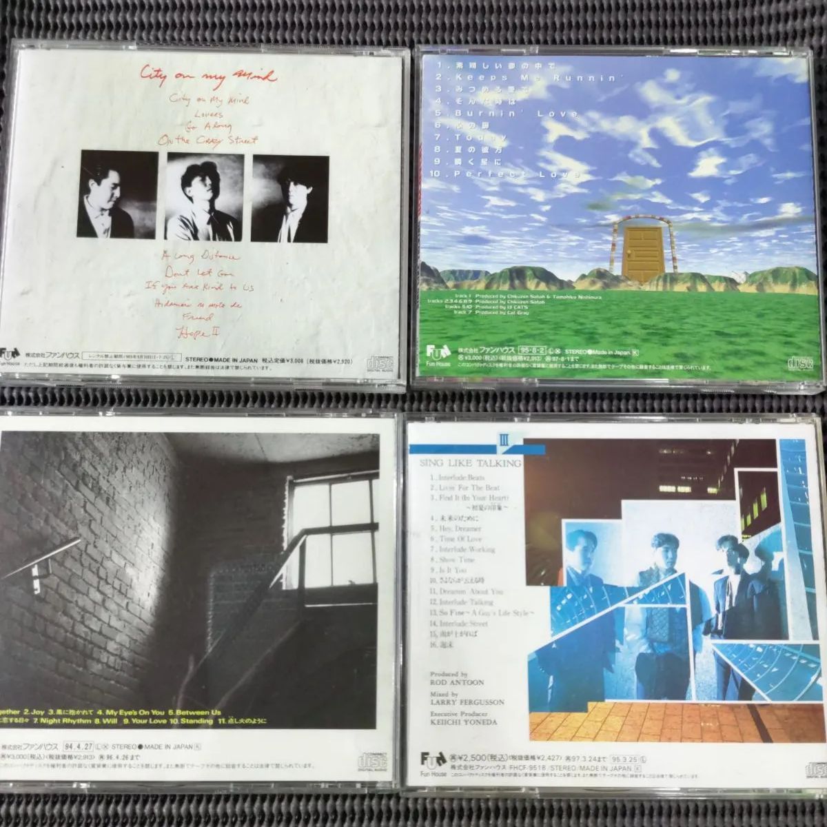   SING LIKE TALKINGアルバム４選   CITY ON MY MIND   ディスカヴァリー   togetherness  SING  LIKE TALKING III