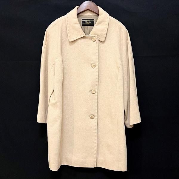 wnc レリアン Leilian コート 13+ ベージュ カシミア 大きいサイズ