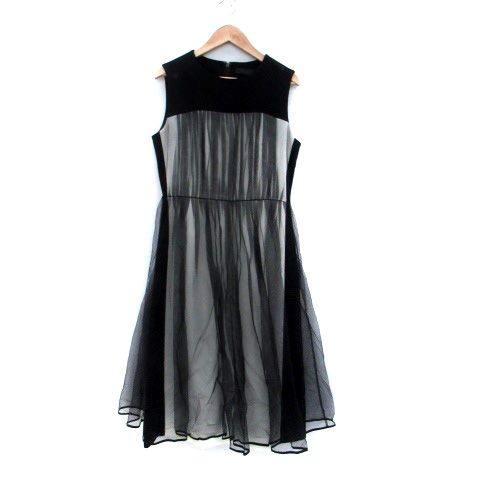 ピールスローリー PEELSLOWLY ワンピース ラウンドネック ノースリーブ  