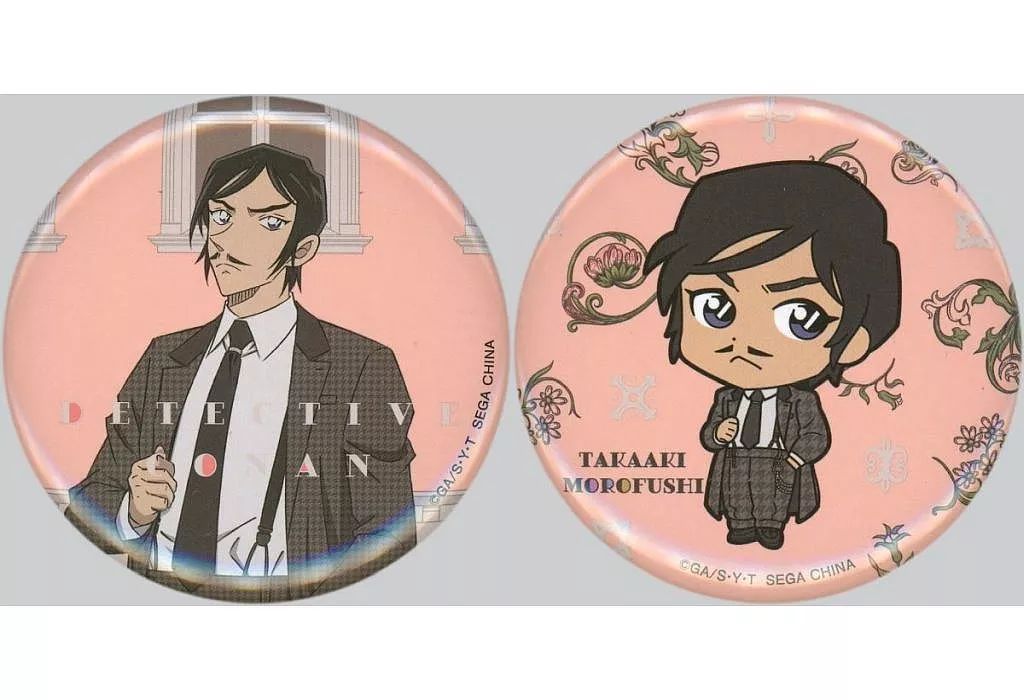 中古】バッジ・ビンズ 諸伏高明 缶バッジセット(2個セット