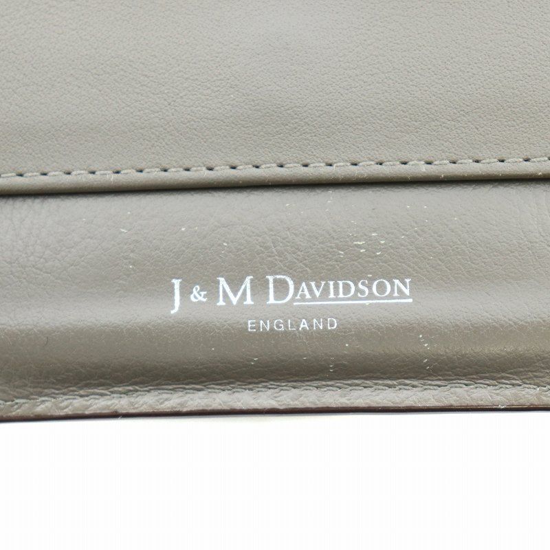 【専用】J＆Mデヴィッドソン スタッズ付き三つ折財布 グレー ジェイ&エムデヴィッドソン J&M Davidson 三つ折り財布