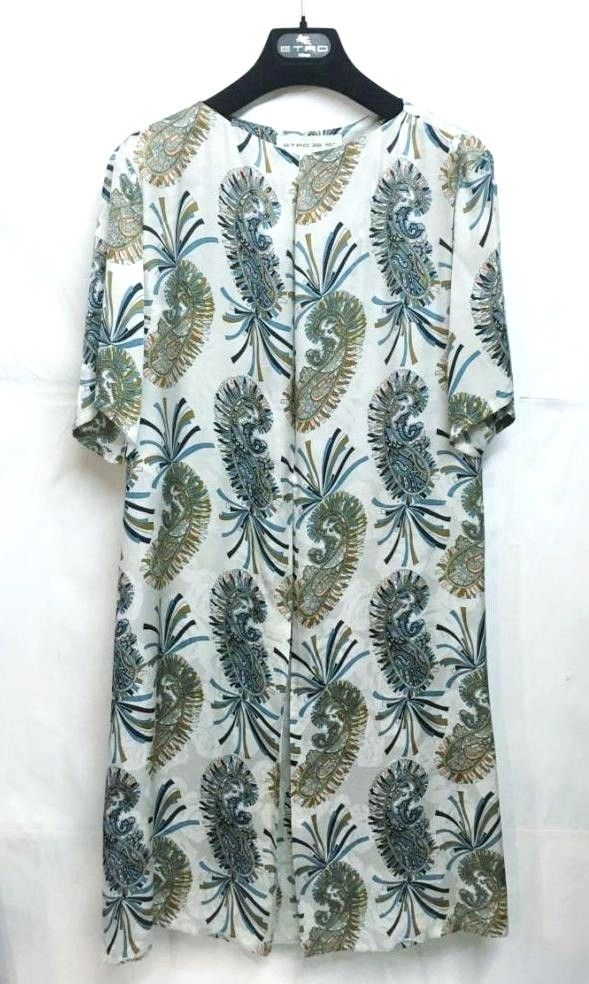 イタリア製 ETRO｜エトロ シルク ペイズリー柄 半袖ワンピース