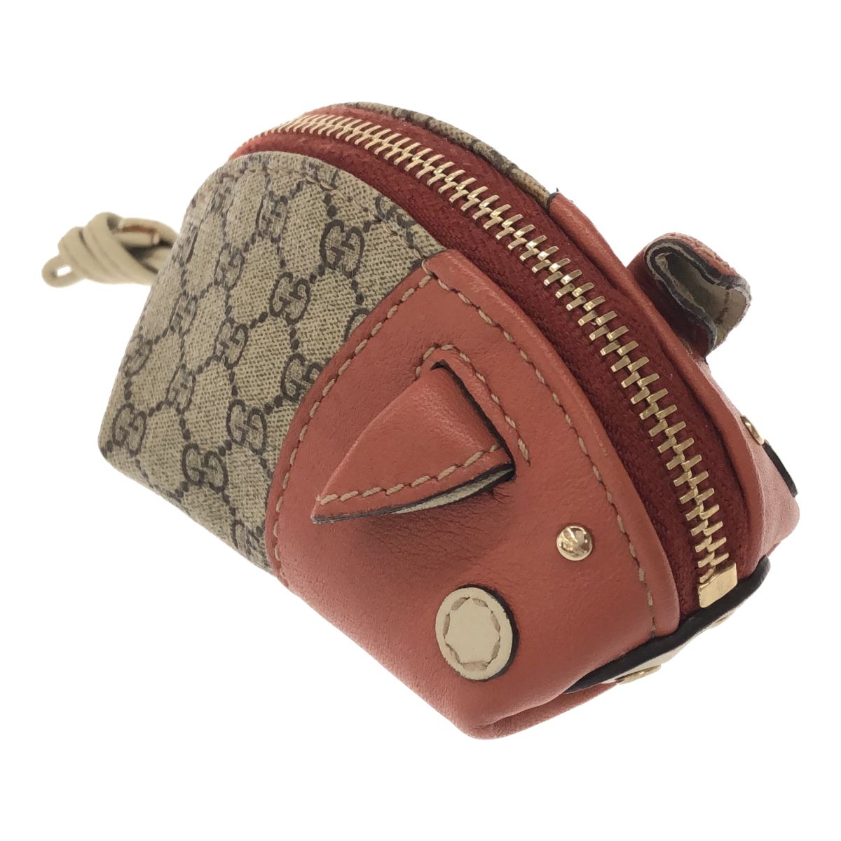 ぷるそ グッチ コインケース アニマル GG柄 256864 ピッグ - メルカリ