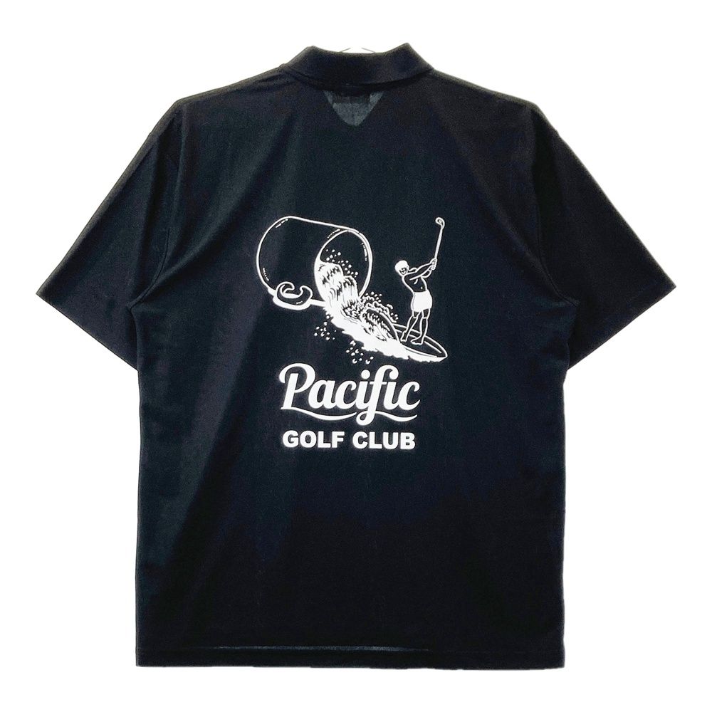 本日限定全品送料無料！ サイズ XXL PACIFIC GOLF CLUB パシフィック ゴルフクラブ 半袖ポロシャツ ブラック系 240101530746 ゴルフウェア メンズ ストスト 確実な