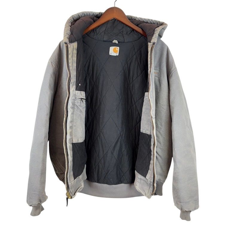 Carhartt ダックアクティブジャケット J140 GVL グレー 企業ロゴ刺繍 