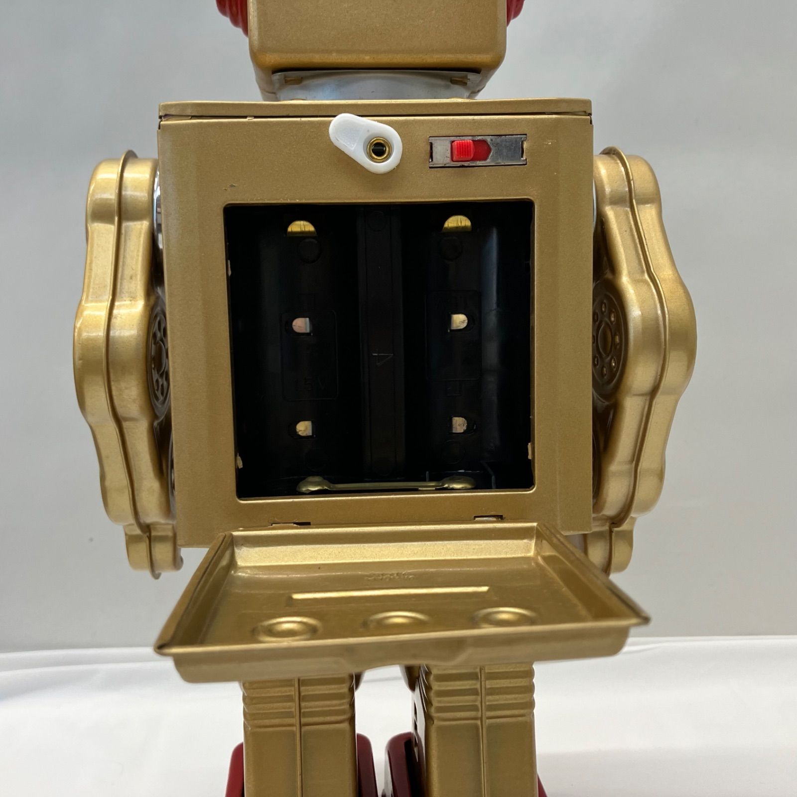 3-000018】 BATTERTY OPERATED GEAR ROBOT メタルハウス ブリキ