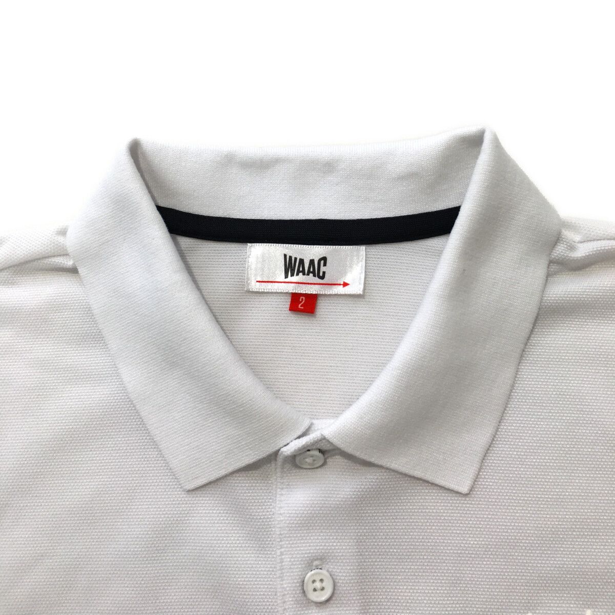 メンズ ワック WAAC 半袖ポロシャツ 2(M) 白 ホワイト