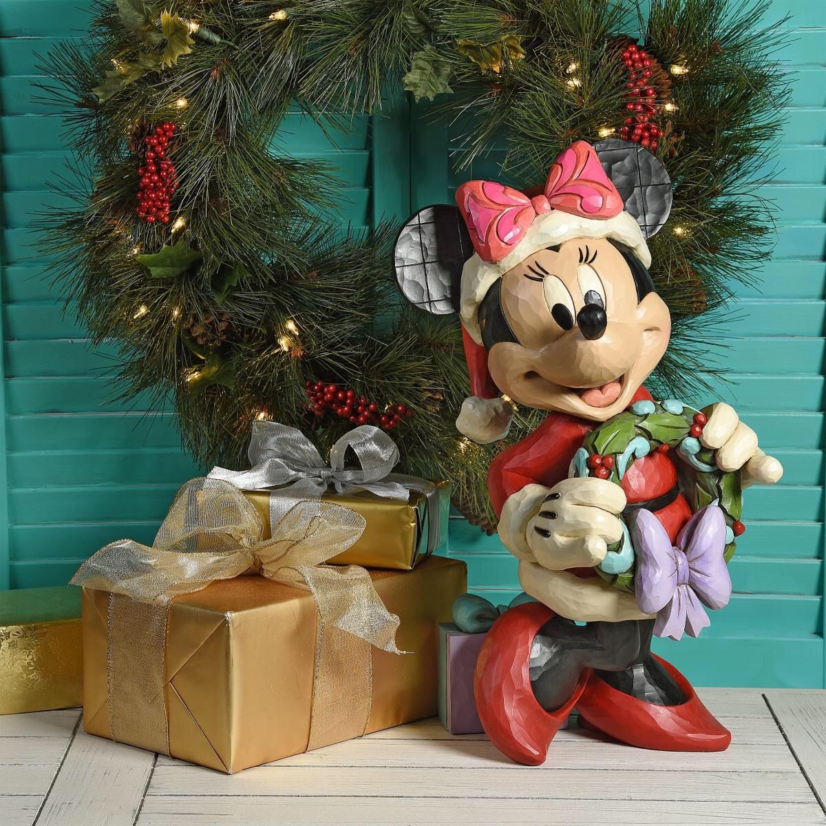 Disney ディズニークリスマス ジムショア ミッキー ミニー 置物