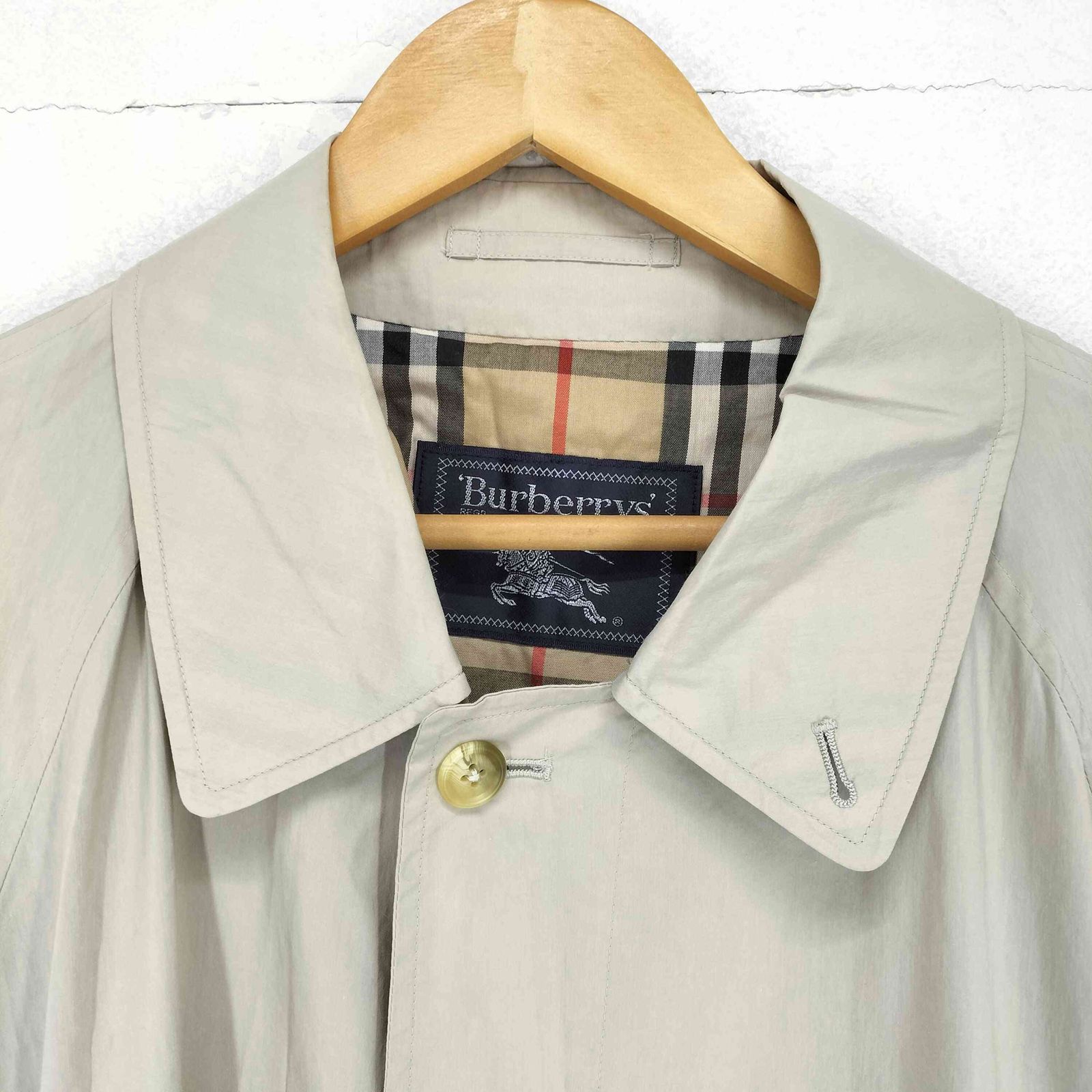 バーバリーズ BURBERRYS コットンナイロンステンカラーコート メンズ