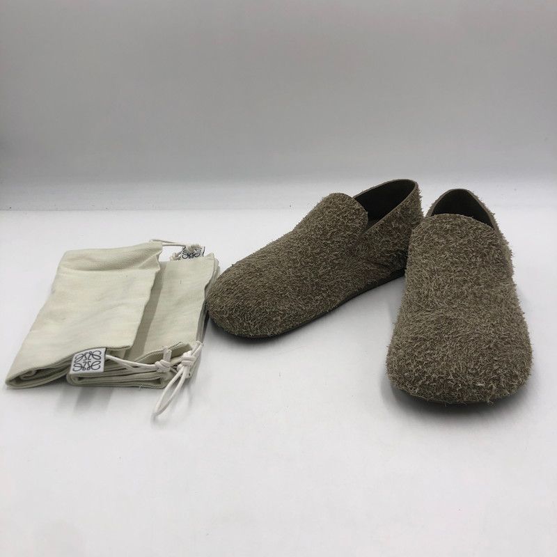 中古品】LOEWE ロエベ 24SS BRUSHED SUEDE LAGO SLIPPER