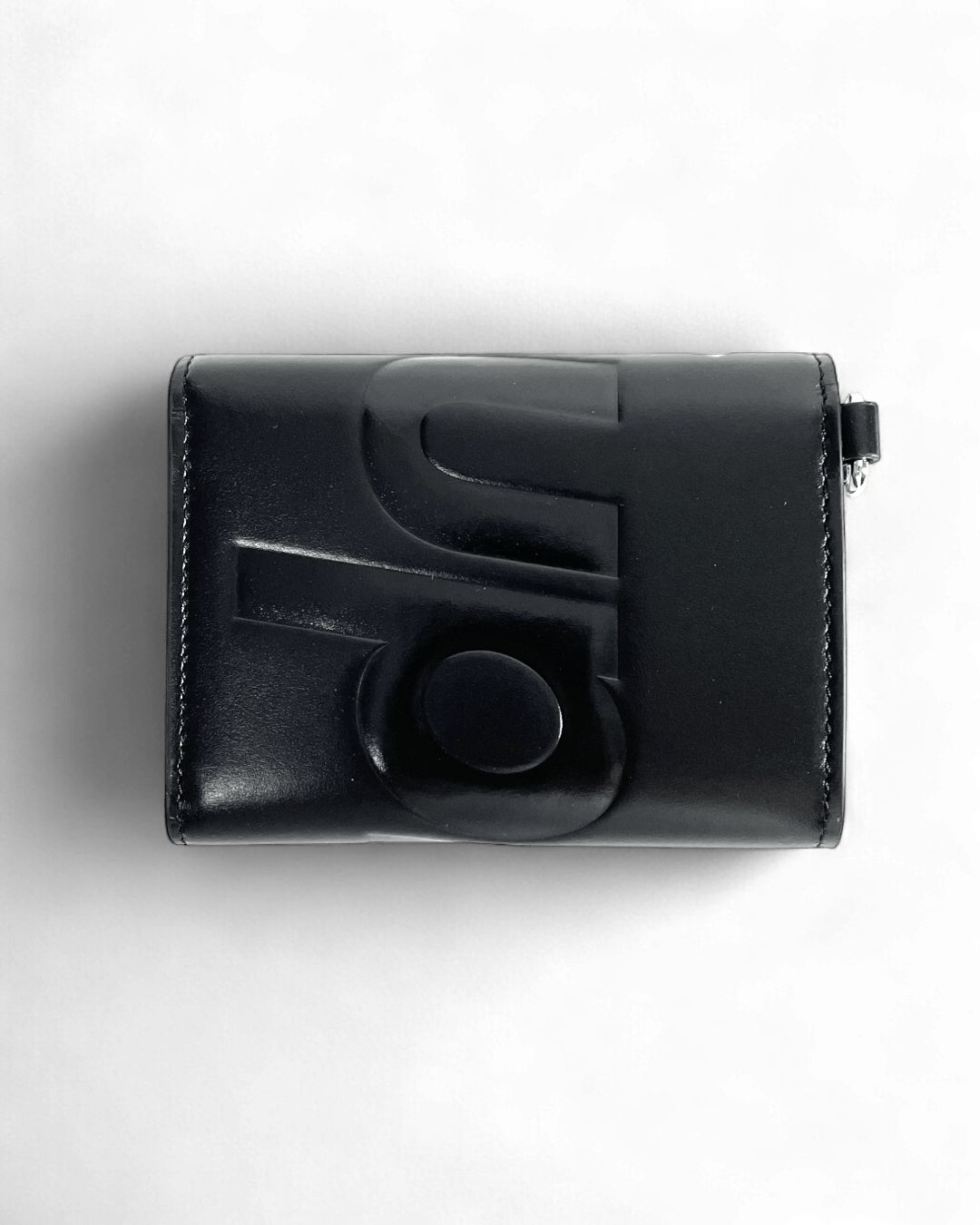 25SS Supreme Leather Chain Wallet Black シュプリーム レザー