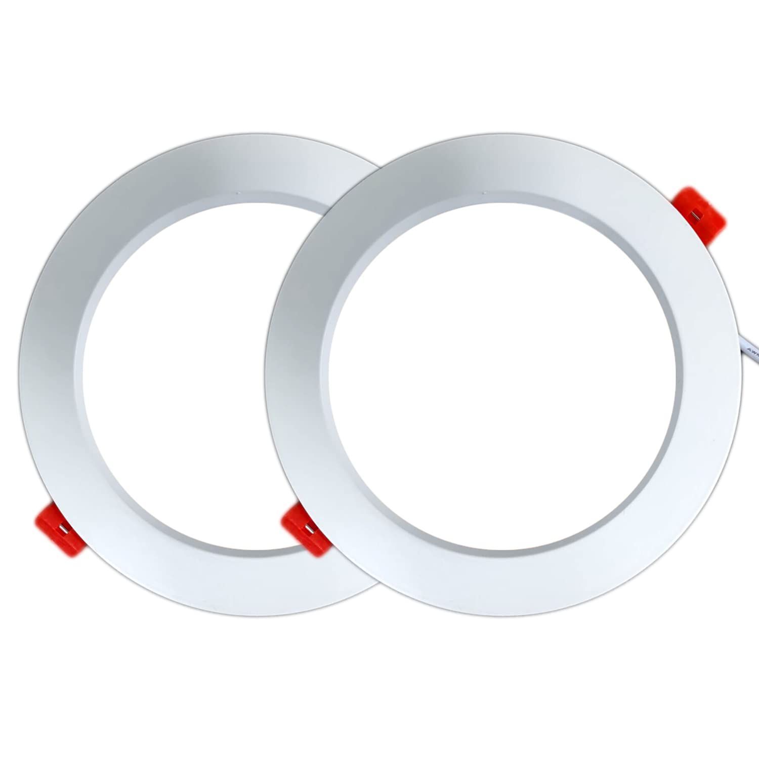 【数量限定】薄型LED 埋込穴LED AC100-240V調光器非対応 器具一体型LED 照射角120度 18W 密閉器具対応 150 (埋込穴φ150mm(2個) LEDダウンライト 昼白色相当(5000K)) FWAYTECH
