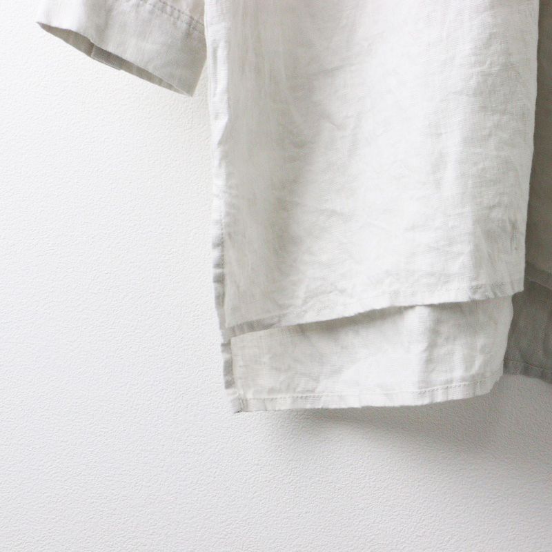 フォグリネンワーク fog linen work リネンバンドカラープルオーバー 