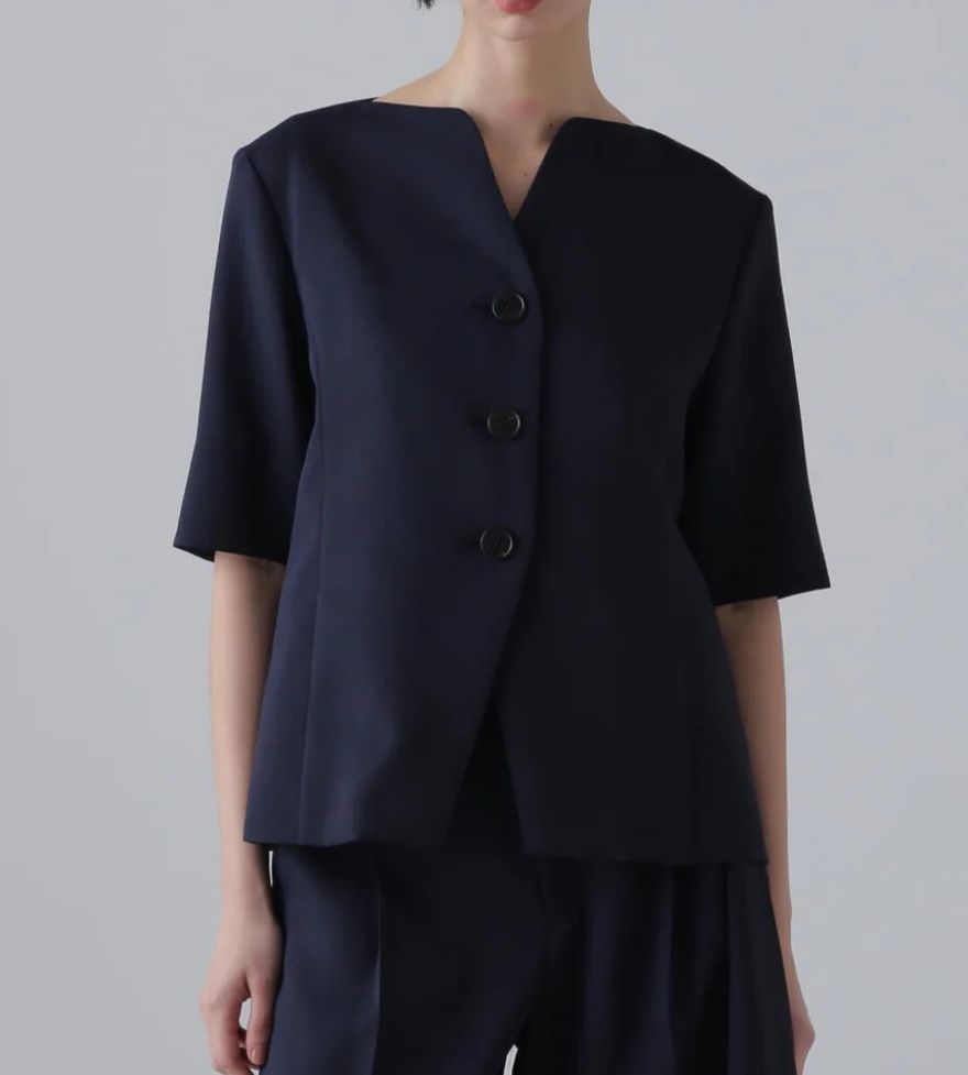 10％off ADORE ホロウツイルジャケット ネイビー 38