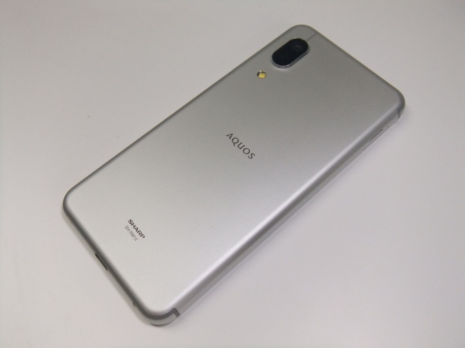 中古】 AQUOS sense3 lite SH-RM12 シルバーホワイト SIMフリー