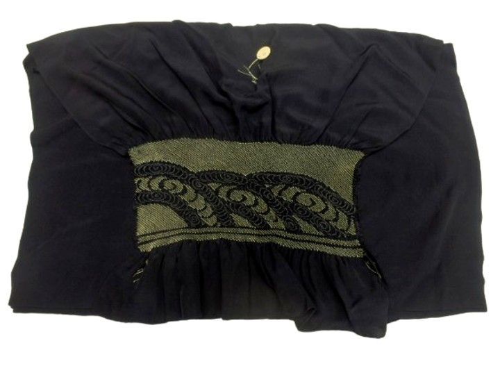 兵児帯 へこおび 男帯 浴衣帯 メンズ 正絹 青 紺色 ネイビー 絞り 鹿の子 紳士用 和服用 和装 男性用 着物 浴衣 父の日 ギフト プレゼント 端本絞り 渦巻 柄 No.5