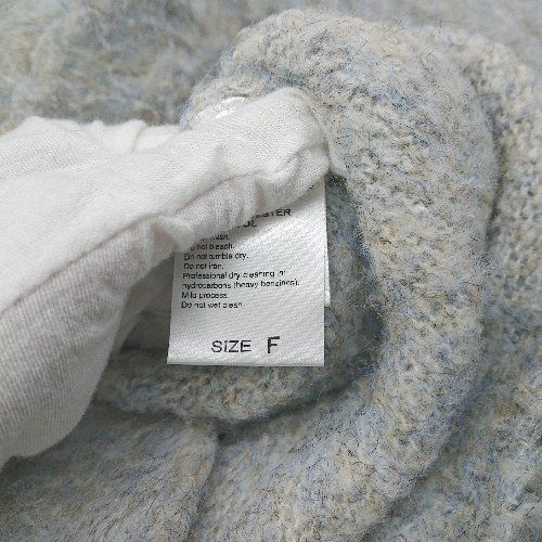 「ADAM ET ROPE'」 長袖カットソー 36 グレー レディース ◇ ⊇ ADAM ET ROPE アダムエロペ ミドルゲージ 長袖 ニット