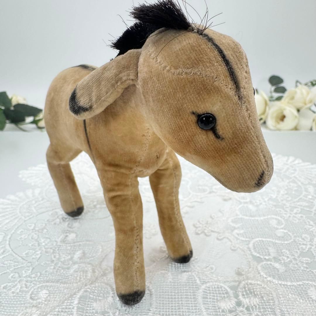 Steiff - シュタイフ★Donkey 12cm ID完品★ベルベットのロバ/驢馬/ドンキー 送料無料☆シュタイフ☆Donkey 12cm☆ベルベットのロバ⁄ドンキー⁄驢馬