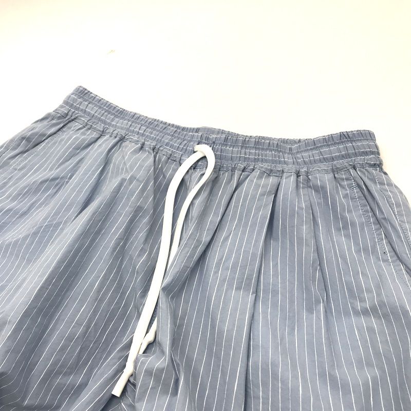 美品 SFC エスエフシー ストライプ ショートパンツ Lサイズ SAX Stripes For Creative - S.F.C 24SS エスエフシー SFC STRIPE