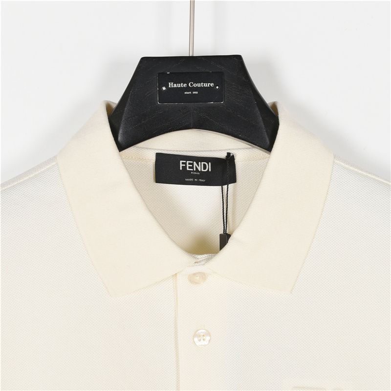 今日特価】Fendi 25SS ダブル F 圧紋 ポロシャツ-2 - メルカリ