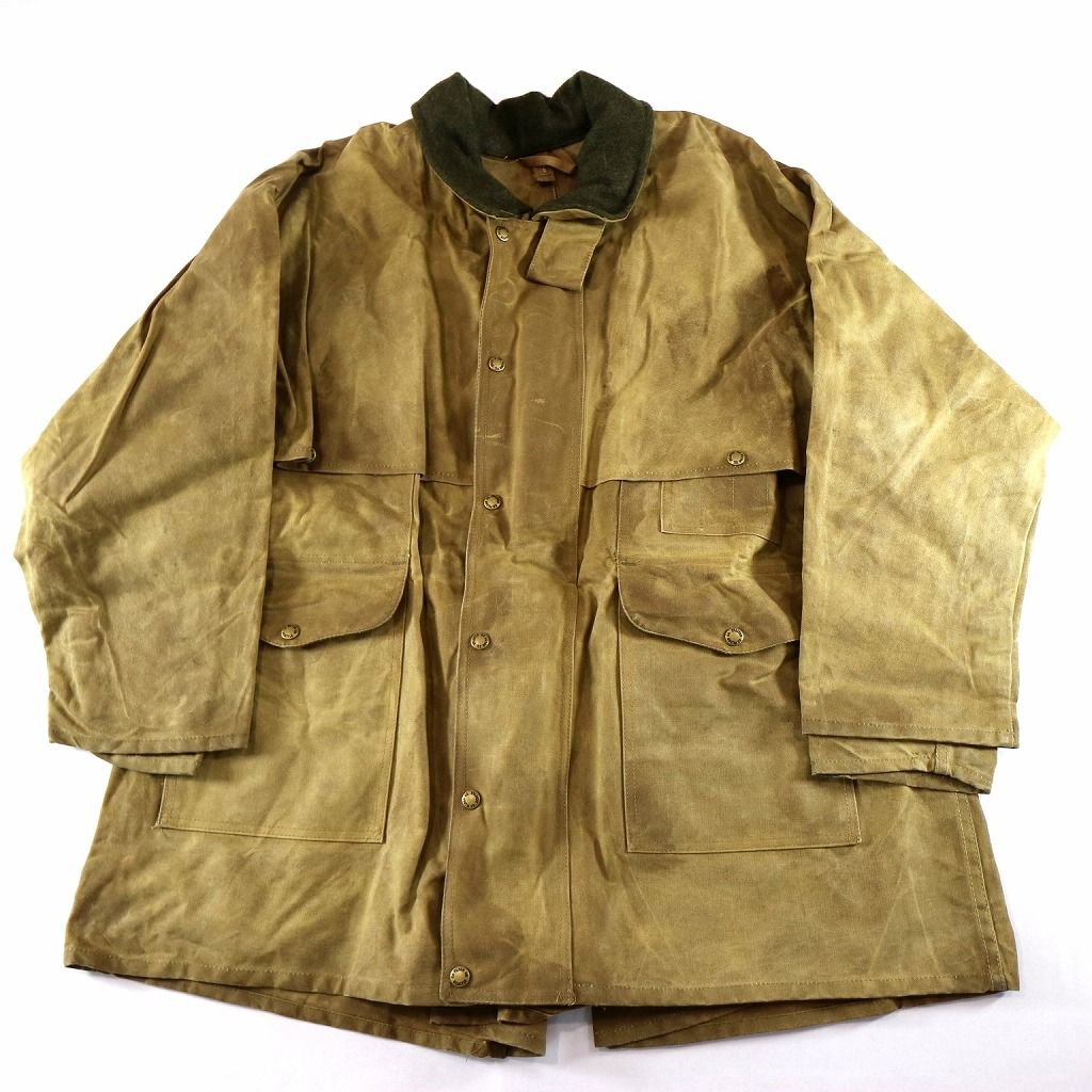 70年代 USA製 FILSON フィルソン オイルドハンティングジャケット アウトドア ワーク ベージュ (メンズ XL) 中古 古着 O0246  - メルカリ