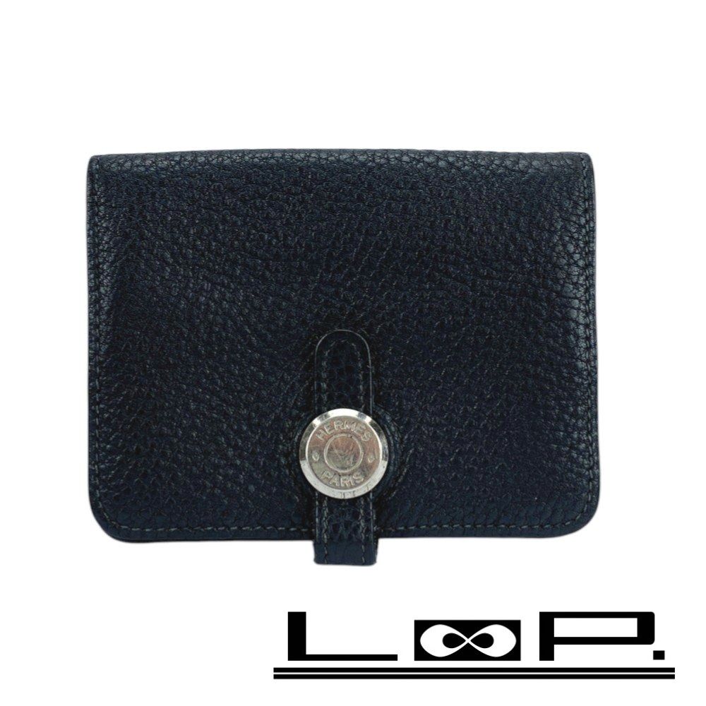 ■中古■　エルメス ドゴン カードケース セリエ 名刺入れ ビジネス レザー ブラック □G刻 【391309】1 □□ エルメス ドゴン カードケース セリエ 名刺入れ ビジネス レザー