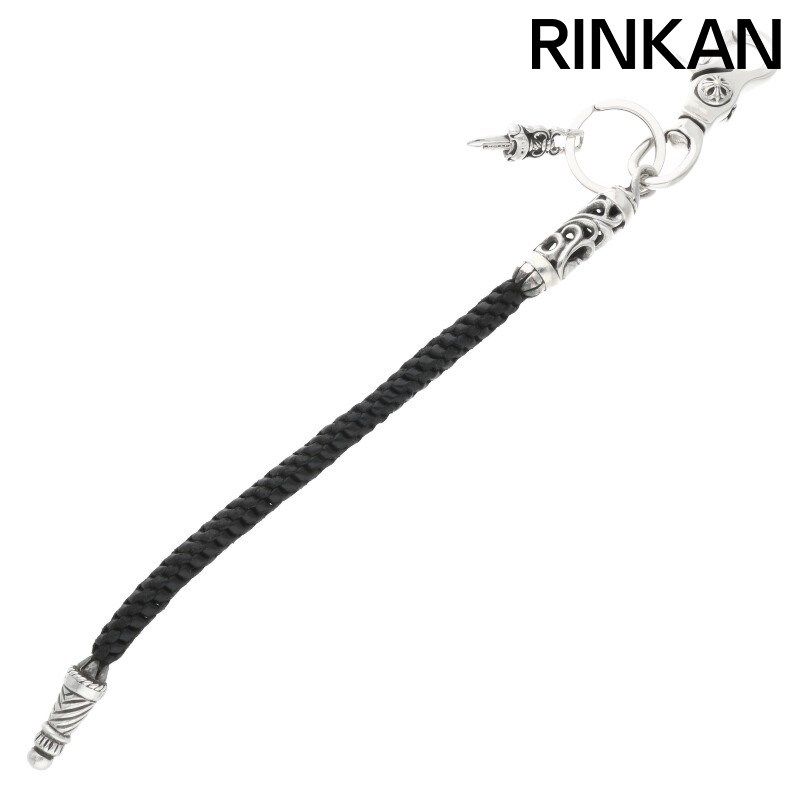 クロムハーツ OTC ROLLER レザーストラップ付シルバーキーチェーン