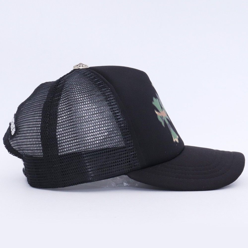 【美品】Chrome Hearts トラッカーキャップ　迷彩 CHROME HEARTS 3セメタリークロス トラッカーキャップ カモフラ