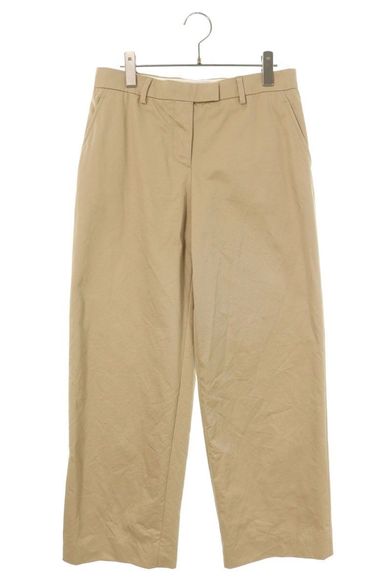 ミュウミュウ MP1585 バックロゴ刺繍チノロングパンツ レディース 38