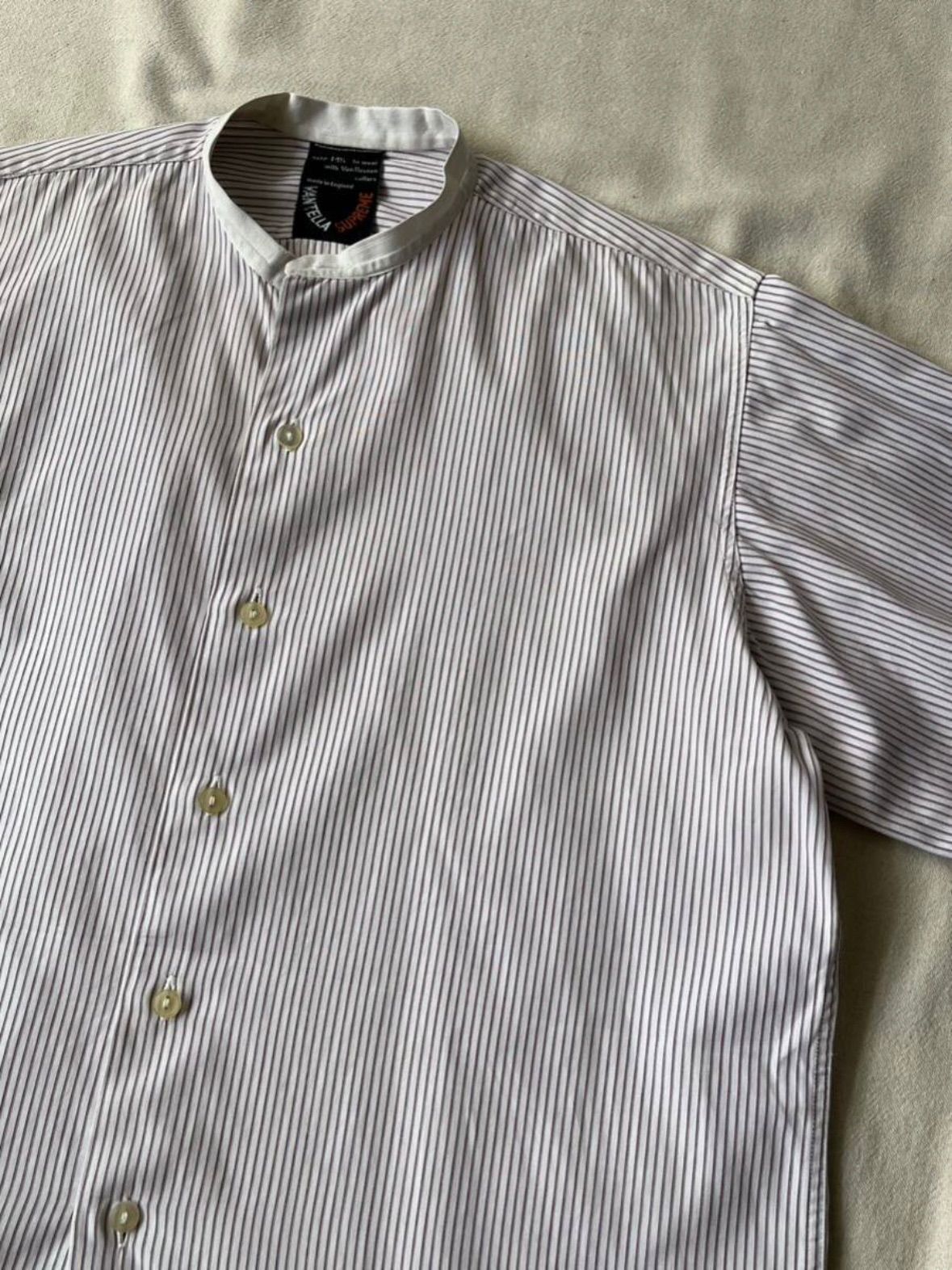 イングランド製 40s 50s Vintage カラーレス シャツ / コットン