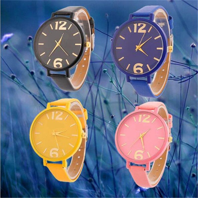 【在庫処分セール】腕時計 アナログ レディース クォーツ時計 学生 ファッションカジュアル シンプル ユニセックス 8色 カラフル 薄型 W-smeeto-A