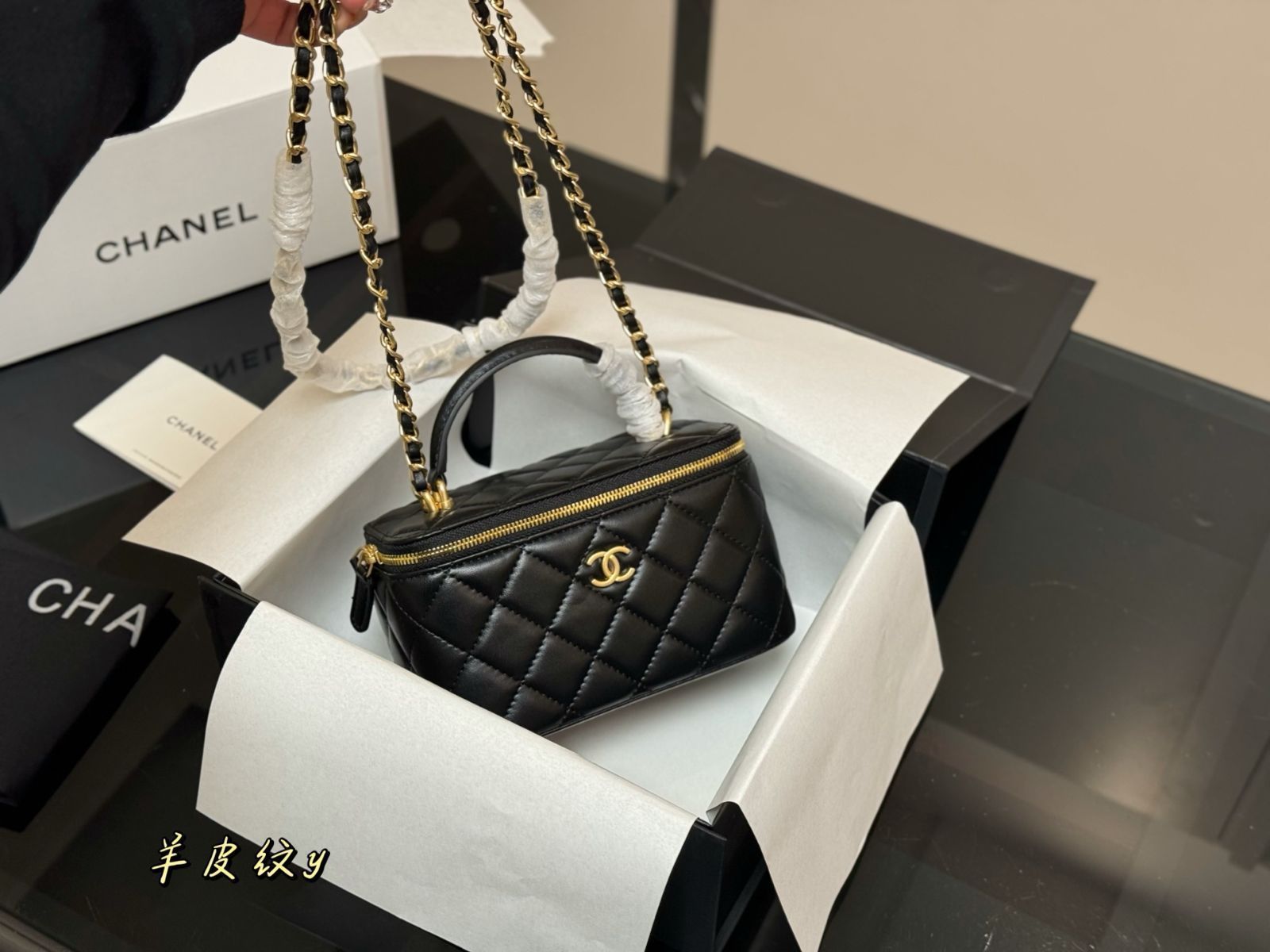 シャネルCHANELメイクボックス CHANEL - 極美品 シャネル CHANEL バニティ マトラッセ メイク