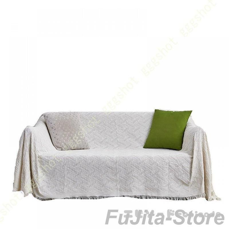 無地 マルチカバー 長方形 大判 ソファーカバー 北欧風 1 2 3人掛け 厚手 おしゃれ ブランケット ウォッシャブル かわいい キルト ベッドカ