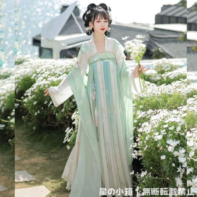 ♥ 豪華刺繍 漢服 かんふく 古風衣装 レトロ風 中華ロリータ コスプレ ワンピース 唐装 仙女服 中華風 美しい刺繍 撮影会 舞台演出 推し活 仮装 HF 264