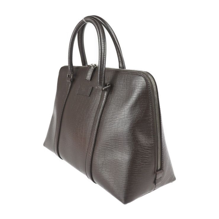 ✨️真贋済み美品✨️ GUCCI シマ ビジネスバッグ 南京錠 ダークブラウン ✨️真贋済み美品✨️ GUCCI シマ ビジネスバッグ 南京錠 ダーク