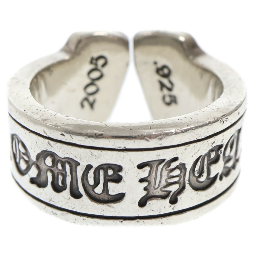 CHROME HEARTS クロムハーツ LG SCROLL LABEL ラージスクロールラベルリング sv925 19g シルバー 指輪