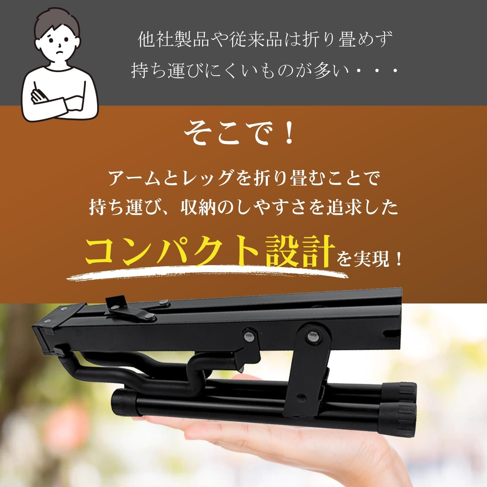 コンパクト 持ち運び 折りたたみ カンタン組み立て エレキギター ギタースタンド アコースティックギター エレキベース ColorfylCoco 等 NEXPOTALLINN_EU