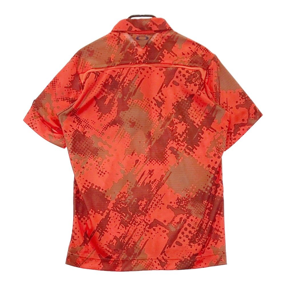 サイズ：XL OAKLEY オークリー F0A405133 半袖ポロシャツ オレンジ系