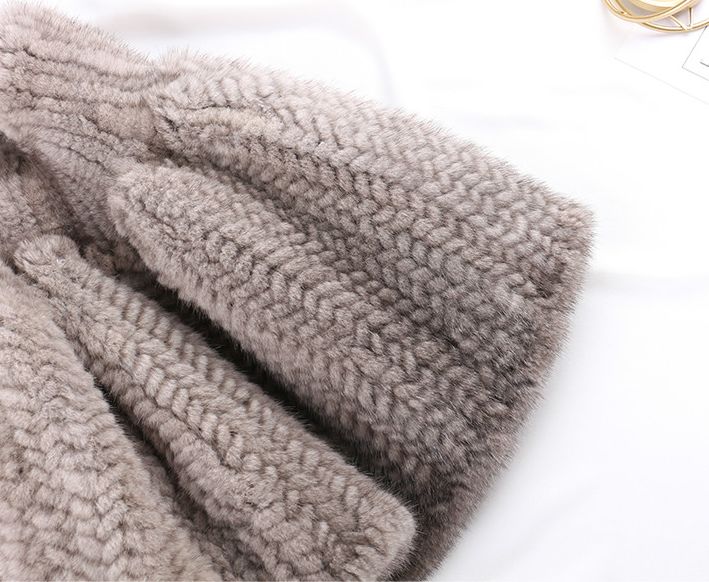 上質なミンク編み込みボレロケープポンチョ ミニスカート２WAY 毛皮 ファー GULLKHAN_COM