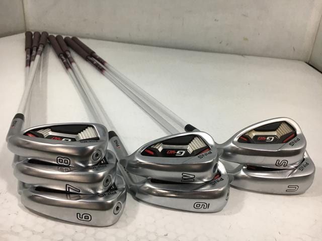 返品OK 【中古ゴルフクラブ】(7本セット)ピン G410 アイアン ULT240J 6