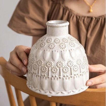 フラワーベース 花瓶 花器 一輪挿し セラミック花瓶 陶器