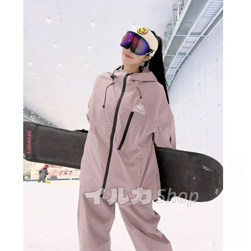 チューススキーウェア 女性用 上下セット ピンク/グレー 新品 メンズ