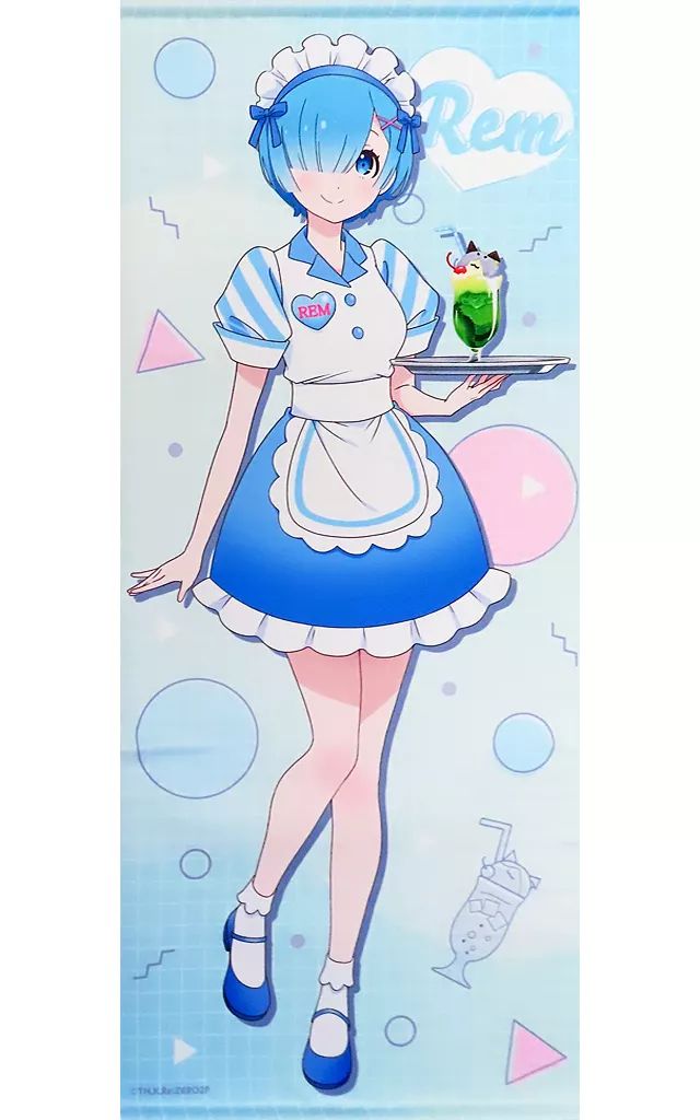 中古】タペストリー レム 等身大タペストリー ラムとレムの誕生日生活 