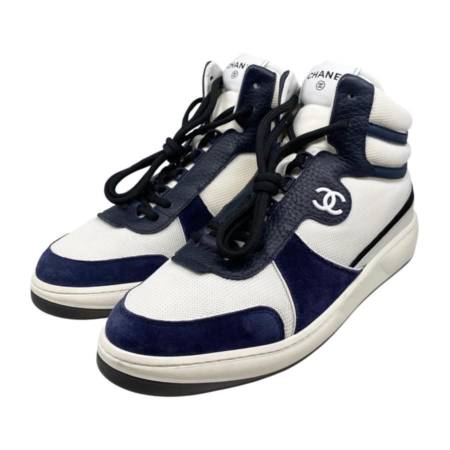 【シャネル】スニーカー コットン CCロゴ入り☆ カジュアル3色 Chanel Low Top Trainer 'CC Logo' Sneakers Size 40 K3164