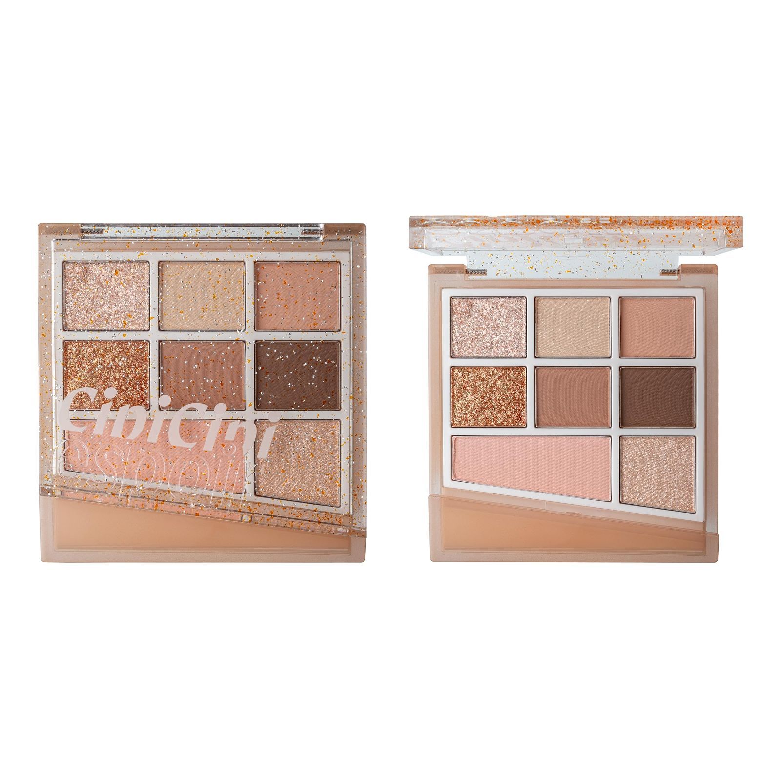 CipiCipi espoir リアルアイパレット オールニュー シピシピ エスポア アイ パレット グラデーション ラメ グリッター 高発色 高密着 ラメシャドウ アイメイク 立体メイク トーキョーベージュ