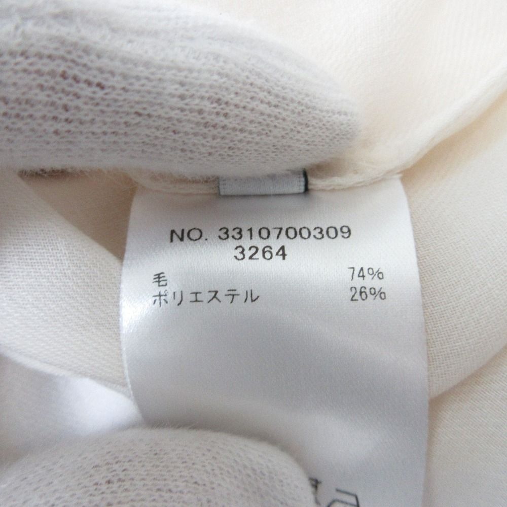 新品同様 ebure エブール 袖リボン ボリュームスリーブ 七分袖 シアー  